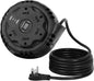 10ft Flat Plug Surge Protector Power Strip, Retractable Extension Cord with Multiple Outlets, 5 AC & 3 USB Charger(1 USB C Port), Desktop Charging Stations for Home/Office/Dorm Room