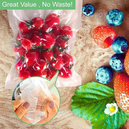 O2frepak 200 Quart Size 8" x 12" 4mil Thick Vacuum Sealer Bags with BPA Free and Puncture Prevention,Vacuum Seal Freezer Bags,Great for Sous Vide Vaccume Sealer PreCut Bags