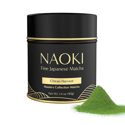 Naoki Matcha Chiran Harvest Masters Collection Matcha – Authentic Japanese Ceremonial Grade Matcha Green Tea Powder from Kagoshima, Japan (40g / 1.4oz)