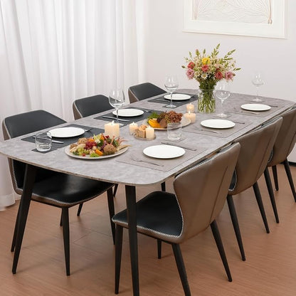 Vinyl Placemats Set of 6, Dual Sided Place Mats