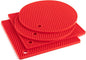 Joyhalo Trivets for Hot Dishes - Hot Pads for Kitchen, Silicone Pot Holders for Hot Pots and Pans, Silicone Mats for Kitchen Countertops, Table, Flexible Easy to Wash and Dry, Red