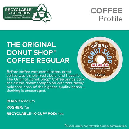 The Original Donut Shop Regular Keurig Single-Serve K-Cup Pods, Medium Roast Coffee, 96 Count