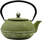 Cast Iron Teapot Tea Kettle with Stainless Steel Infuser for Stovetop Safe Coated with Enameled Interior Japanese Green Tetsubin for Loose Tea(30.4oz/900ml)