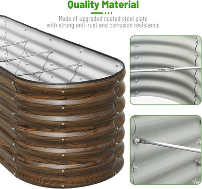 SnugNiture 8x2x2ft Raised Garden Bed Kit