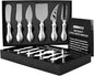 WoneNice Cheese Knife Set, 6-Piece Stainless Steel Knives for Charcuterie, Gift Ready