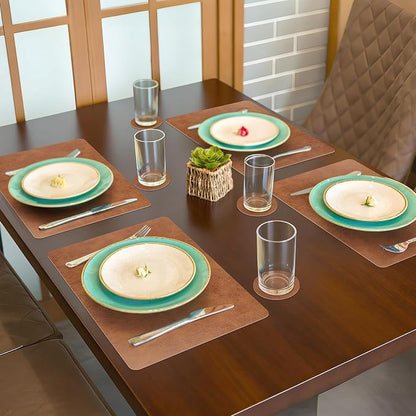 comfoyar Faux Leather Placemats