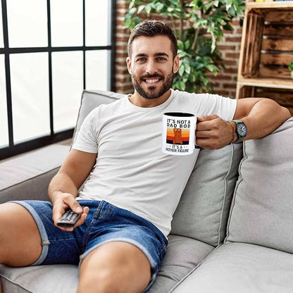 Luka Tech Father Day Gifts,'It's Not a Dad BOD,It's a Father Figure'Fathers Day Mug/Dad Mug.Gifts for Men/Him,Father's Day Gifts from Daughter/Son.Birthday
