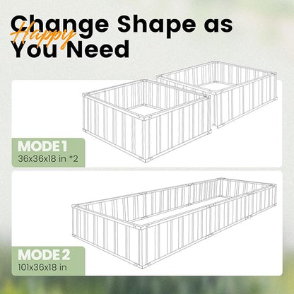 KING BIRD Galvanized Raised Garden Bed