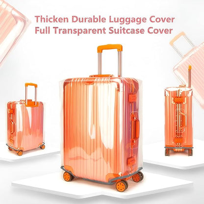 Luggage Cover 28 Inch TSA Approved,Full Clear 3mm Thickness Suitcase Cover for Luggage Suitable 28-29 Inch Suitable for Long Travel Accessories
