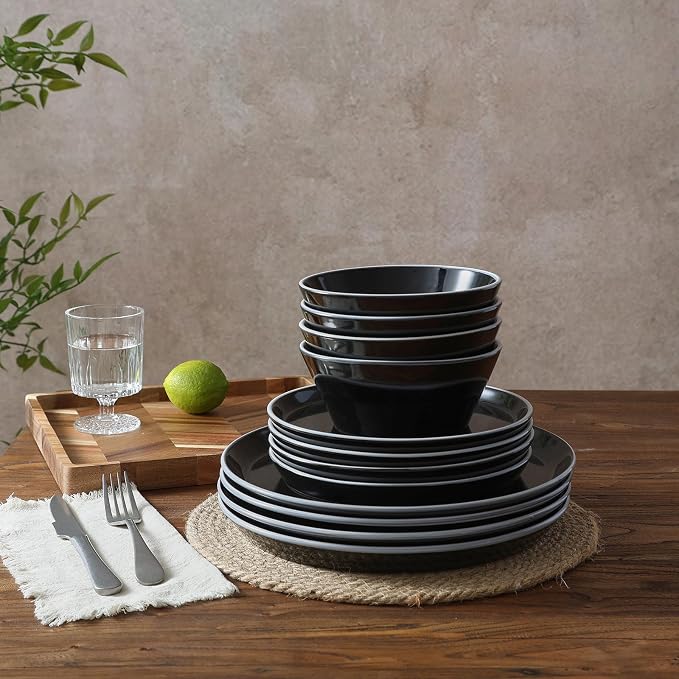 Famiware Saturn Dinnerware Sets, Ceramic Plates and Bowls