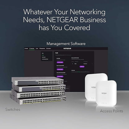 NETGEAR 5-Port Gigabit Ethernet Easy Smart Managed Switch (GS105Ev2) - Managed, Desktop or Wall Mount, and Limited Lifetime Protection