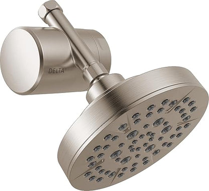 Delta Faucet 5-Setting Shower Head Brushed Nickel with Clarifi Standard Shower Filter Attachment with Filter