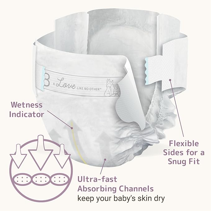 Bambo Nature Hypoallergenic Baby Diapers, Eco-Labelled Sustainable Diapers, Enhanced Leakage Protection, Totally Chlorine-free, Skin Friendly, and Super Absorbent - Size 3 (29 Count)