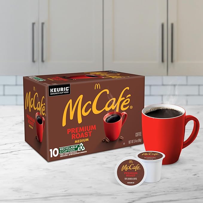McCafe Premium Roast Coffee, Single Serve Keurig K-Cup Pods, Medium Roast, 60 Count, (6 Packs of 10)