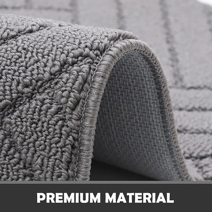 Door Mat Indoor, Non-Slip Rubber Backing Entry Rug & Door Mats, Low-Profile Entryway Rugs, Absorbent Resist Dirt Doormats Machine Washable Inside Floor Door mat,Grey 20"x31.5"
