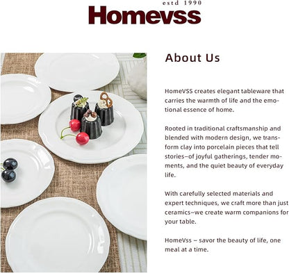 HomeVss, New Bone China Embossed French Countryside 18pc Dinnerware Set