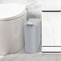 Automatic Motion Sensor Bathroom Trash Can with Lid, 2.6 Gallon Touchless Trash Bin, Smart Garbage Can Plastic Slim Wastebasket for Bedroom, Office, Dorm (Grey)