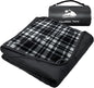 Outdoor Waterproof Blanket, Foldable Fleece Stadium Blanket for Outdoor Sports Event, Camping, Concerts, Car, Pet, Picnics - Windproof, Wearable, Machine Washable 80" x 58"