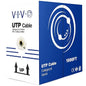 VIVO 1,000ft Bulk Cat6 Wire, CCA Ethernet Cable, 23 AWG, UTP Pull Box, LAN Network, Gray, CABLE-V004