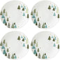 Lenox 880068 Balsam Lane 4-Piece Dinner Plate Set(Green), Christmas Drinkware, Holiday Hosting