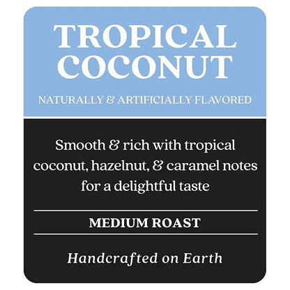 Copper Moon Single Serve Coffee Pods for Keurig K-Cup Brewers, Medium Roast, Tropical Coconut Blend, 12 Count(Pack of 3)