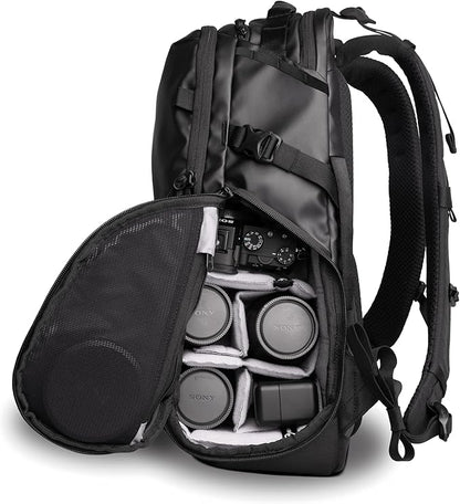 WANDRD STRATUS Photo 18L: Weather-Resistant Camera Backpack and Camera Bag - Dual Side Access, and Compact Storage for Modern Creators (Black)