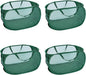 4 Pcs Mesh Popup Laundry Hamper, Opening Laundry Basket,Popup Laundry Basket with Durable Handles,Foldable Pop-up Mesh Hamper Dirty Clothes Basket for Clothes & Laundry-Home Organization