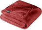 Bare Home Fleece Blanket - Twin/Twin Extra Long - Ultra-Soft Lightweight for Bed, Sofa, and Couch - Luxury Microplush - Cozy Warm Blanket (Twin/Twin XL, Rosewood)