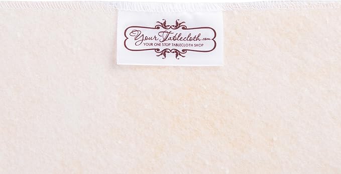 Yourtablecloth Heavy Duty Vinyl Round Fitted Tablecloth (Table Cover) with Flannel Backing Vibrant Colors Elasticized Tablecloth Great for Indoor and Outdoor Dining and Playing Cards 36” Ruby Red