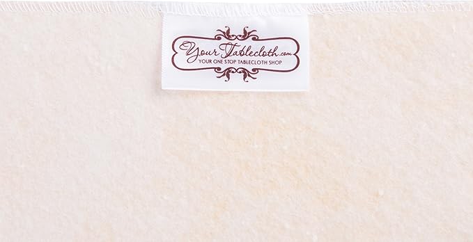Yourtablecloth Heavy Duty Vinyl Rectangle or Square Tablecloth – 6 Gauge Heavy Duty Tablecloth – Flannel Backed – Wipeable Tablecloth with Vivid Colors & Many Sizes 52 x 52 White