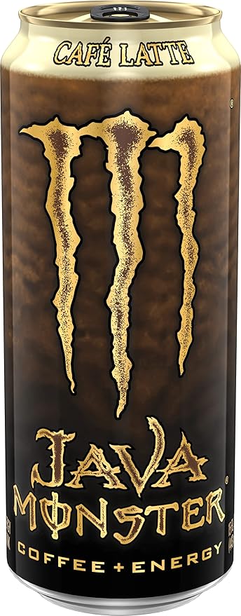 Monster Energy Java Café Latte, Coffee + Energy Drink, 15 Ounce (Pack of 12)