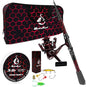 Fishing Rod and Reel Combos, Unique Design with X-Warping Painting, Carbon Fiber Telescopic Fishing Rod with Reel Combo Kit with Tackle Box, Best Gift for Fishing Beginner and Angler