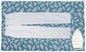 Encasa XO Ironing Mat/Pad (Large 48"x28") with 3mm Padding & Silicone Iron Rest for Steam Pressing on Tabletop or Bed - Heat Resistant, Portable, Quilting & Travel Blanket - Big Leaves Blue