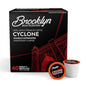 Brooklyn Beans Cyclone Gourmet Coffee Pods - Compatible with Keurig K Cup Brewers Including 2.0 Machines, 40 Count, Strong and Intense Double Caffeine