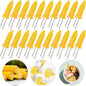 20 Pack 3.54 Inch Large Corn Holders, Stainless Steel Corn on The Cob Holders, Corn on The Grill, Corn on The Cob Skewers with Storage Box for Outdoor BBQ Cooking, A-005