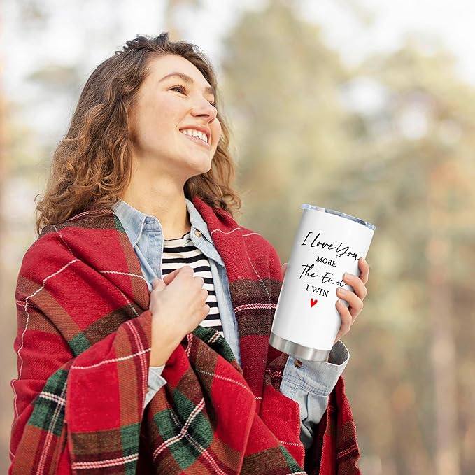 Anniversary Wedding Gifts for Women/Men Tumbler 20oz, Anniversary Wedding Gift for Couple, Gifts for Girlfriend Wife, Wife Boyfriend Husband Birthday Gift Ideas, I Love You Gift for Him Her