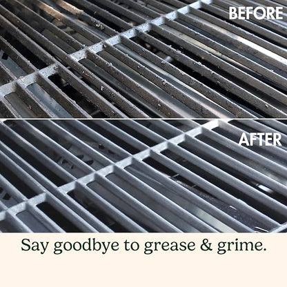 Cuisinart Stainless Steel 16.5" Long Handle Grill Cleaner Brush and Scraper for BBQ, Griddle, Grills, Cookout Tool, Grill Brush for Outdoor Grills BBQ Accessories