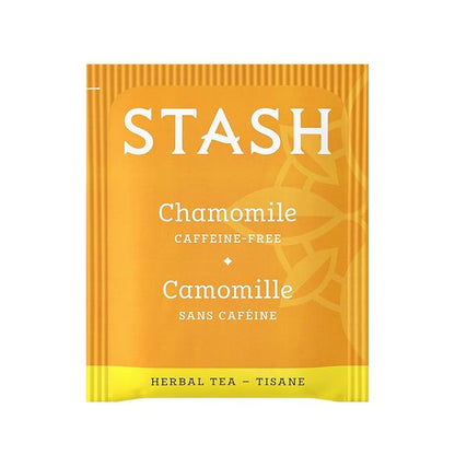 Stash Tea Chamomile Herbal Tea - Naturally Caffeine Free, Non-GMO Project Verified Premium Tea with No Artificial Ingredients, 20 Count (Pack of 6) - 120 Bags Total