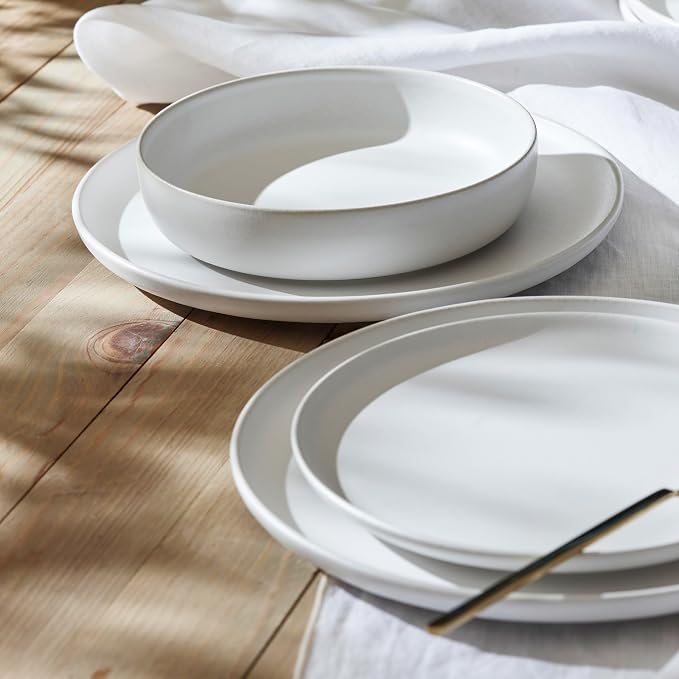 Porto by Stone Lain Macchio 24-Piece Premium Kitchen & Dining Dinnerware Set