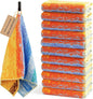 SEMAXE 12 Pack Hand Towels for Bathroom, 100% Cotton Towels with Hanging Loops, Soft & Highly Absorbent, Hand Towel Set for Gym, Shower, Hotel, Spa and Kitchen, Colorful Towel - Wheat Field Collection