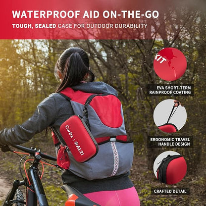 All-Purpose First Aid Kit 184 Pieces, Emergency Kit for Home, Travel, Car, Business, Worksite and Office, Portable Emergency Supplies for Minor Cuts, Scraps, Sprains & Burns