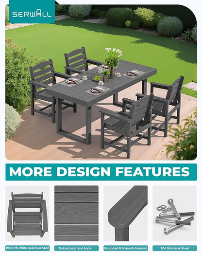 SERWALL HDPE Outdoor Dining Set