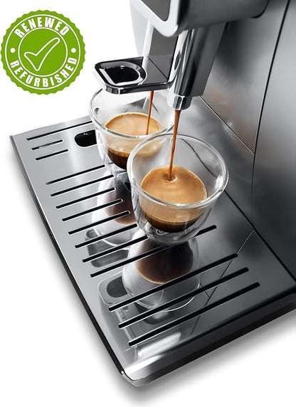 De'Longhi Dinamica Automatic Coffee & Espresso Machine (Silver with Premium Adjustable Frother) (Renewed)