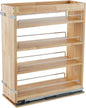 DINDON Pull Out Spice Rack Cabinet Organizer, (8" W x 21.9" D x 25.2" H) Multi-Use Soild Wood Pull Out Cabinet Organizer Slide Out Shelf Sliding Base Cabinet Storage Organization