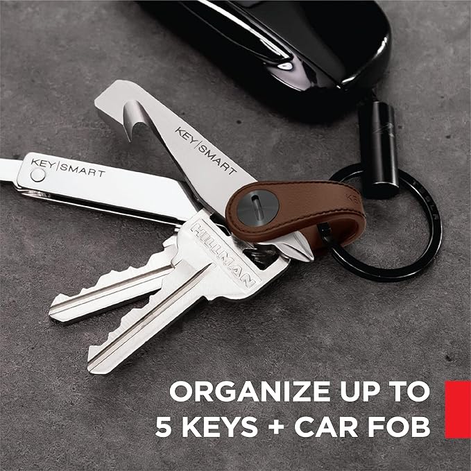 KeySmart Keychain Key Holder - Compact Key Organizer for Key Chain, EDC Key Chains, Key Ring Keychains