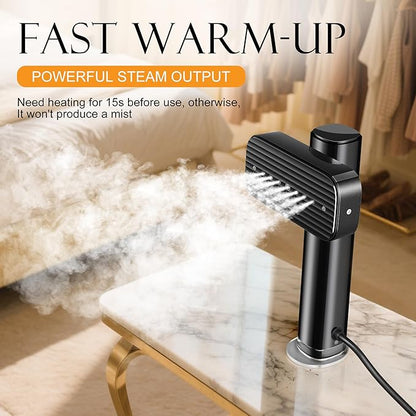 Steamer for Clothes, Portable Handheld Garment Steamer for Fabric Wrinkles Remover, 15s Fast Heat-up, 90ml Water Tank with Heat-Resistant Gloves, Convenient clothes steamer for Home, Office and Travel