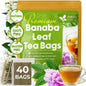 FreshDrinkUS, Premium 40 Banaba Tea Bags, 100% Natural & Pure from Banaba Leaves. Loose Leaf Banaba Herbal Tea. No Sugar, No Caffeine, No Gluten, Vegan.