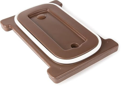 Carlisle FoodService Products Cateraide Insulated Beverage Dispenser with Handles for Catering, Kitchen, and Restaurants, Plastic, 2.5 Gallons, Brown