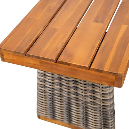 Christopher Knight Home Pasco Acacia Wood Outdoor Dining Table Set