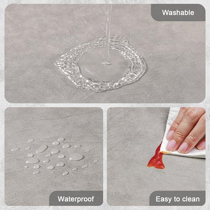 Vinyl Placemats Set of 6, Dual Sided Place Mats